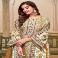 Vandana Karachi Express Vol-4 Soft Cotton Swarovski Work Dress Material