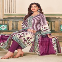 Vandana Karachi Express Vol-4 Soft Cotton Swarovski Work Dress Material