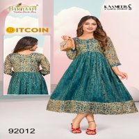 Hariyaali Bitcoin Vol-3 Wholesale Tissue Silk And Negative Print Kurtis Combo