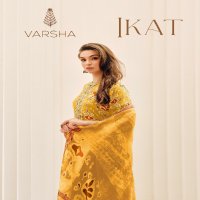 Varsha Ikat Wholesale Muslin With Embroidery Salwar Suits