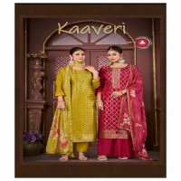 Triple AAA Kaaveri Wholesale Pure Muslin With Diamond Work Dress Material