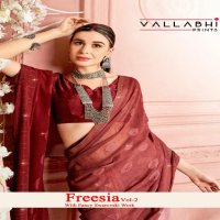 Vallabhi Freesia Vol-2 Wholesale Georgette With Swaroski Work Sarees