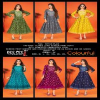 Dee Cee Colourful Wholesale Anarkali Concept Kurtis Catalog