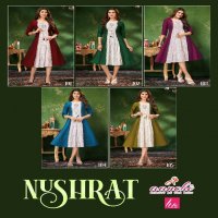 Aanchi Nushrat Wholesale Liva Reyon With Rangeela Silk Kurtis