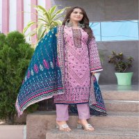 MAJESTY BIN SAEED VOL 6 INDIAN PAKISTANI LAWN COTTON FANCY SALWAR KAMEEZ