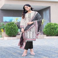 MAJESTY BIN SAEED VOL 6 INDIAN PAKISTANI LAWN COTTON FANCY SALWAR KAMEEZ