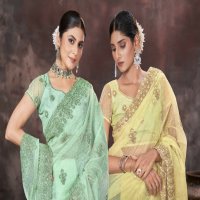 Jayshree D.no 2265A To 2265D Wholesale Organza Net Function Wear Sarees