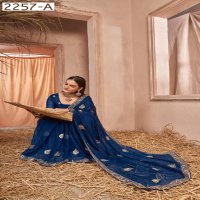 Jayshree D.no 2257A To 2257C Wholesale Samundar Chiffon Function Wear Sarees