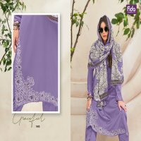 Fida Keeva Wholesale Pure Cotton Satin Solid With Embroidery Suits