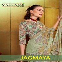 Vallabhi Jagmaya Wholesale Brasso Fabric Ethnic Sarees