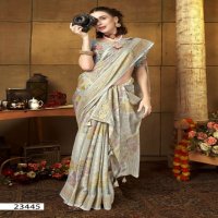 Vallabhi Jagmaya Wholesale Brasso Fabric Ethnic Sarees