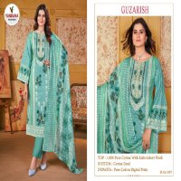 Vandana Guzarish Vol-1 Wholesale Pure Cotton With Embroidery Work Dress Material