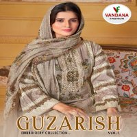 Vandana Guzarish Vol-1 Wholesale Pure Cotton With Embroidery Work Dress Material