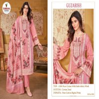 Vandana Guzarish Vol-1 Wholesale Pure Cotton With Embroidery Work Dress Material