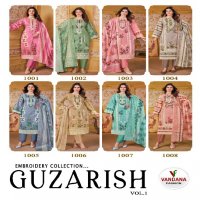 Vandana Guzarish Vol-1 Wholesale Pure Cotton With Embroidery Work Dress Material