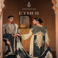 Varsha Ether Wholesale Viscose Muslin With Handwork Function Wear Suits