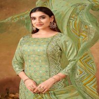 ALOK PRESENTS KUSHA LAUNCH ZAM DESIGNER PRINT HAND WORK PAKISTANI SALWAR SUIT MATERIAL