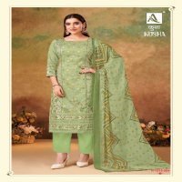 ALOK PRESENTS KUSHA LAUNCH ZAM DESIGNER PRINT HAND WORK PAKISTANI SALWAR SUIT MATERIAL