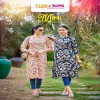 MIMI VOL 2 BY TIPS AND TOPS FULL STITCH NEW TRENDY OUTFIT A LINE POCKET STYLISH KURTI WHOLESALER