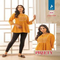 PRETTY WOMEN VOL 2 BY KAYA READYMADE CLASSY OUTFIT BIG SIZE SHORT TOP EXPORTS