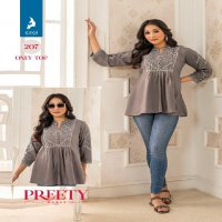 PRETTY WOMEN VOL 2 BY KAYA READYMADE CLASSY OUTFIT BIG SIZE SHORT TOP EXPORTS