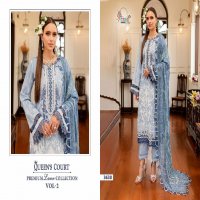 SHREE FABS QUEENS COURT PREMIUM LAWN COLLECTION VOL 2 BOLLYWOOD STYLE PAKISTANI 3PCS DRESS