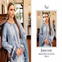 SHREE FABS QUEENS COURT PREMIUM LAWN COLLECTION VOL 2 BOLLYWOOD STYLE PAKISTANI 3PCS DRESS