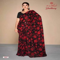 Kashvi Blackberry Wholesale Pure Georgette With Swarovski Work Sarees