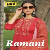 HRU India Ramani Vol-13 Wholesale Readymade Three Piece Suits