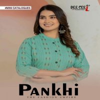 Dee Cee Pankhi Wholesale Cotton Yarn Died Long Kurtis With Pant