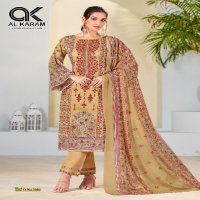 Al karam Bin Ubaid Vol-3 Wholesale Self Embroidery Dress Material