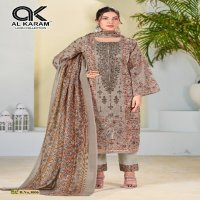 Al karam Bin Ubaid Vol-3 Wholesale Self Embroidery Dress Material