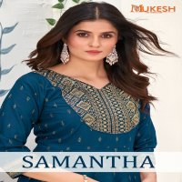 BANWERY SAMANTHA EMBROIDERY WITH SEQUENCE FOIL WORK FULL STITCH BIG SIZE DAILY WEAR FANCY FLAIR KURTI