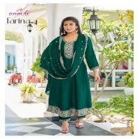 AANCHI PRESENTS FARINA VICHITRA READYMADE TRADITIONAL WEAR FLAIR KALI PATTERN SALWAR KAMEEZ