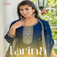 AANCHI PRESENTS FARINA VICHITRA READYMADE TRADITIONAL WEAR FLAIR KALI PATTERN SALWAR KAMEEZ