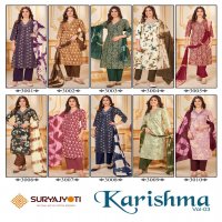 Suryajyoti Karishma Vol-3 Wholesale Neck Work Kurti With Pant And Dupatta