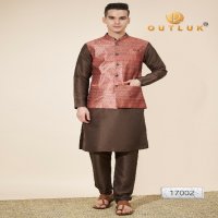 Outluk Vol-17 Wholesale Heavy Jacquard With Self Work Mens Kurta With Pajama