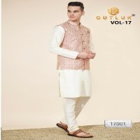 Outluk Vol-17 Wholesale Heavy Jacquard With Self Work Mens Kurta With Pajama