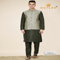 Outluk Vol-17 Wholesale Heavy Jacquard With Self Work Mens Kurta With Pajama