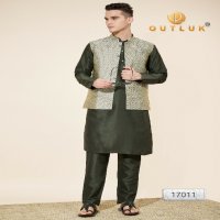 Outluk Vol-17 Wholesale Heavy Jacquard With Self Work Mens Kurta With Pajama