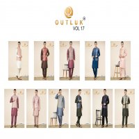 Outluk Vol-17 Wholesale Heavy Jacquard With Self Work Mens Kurta With Pajama