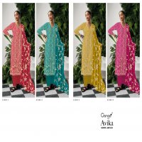 Ganga Avika S2688 Wholesale Premium Cotton With Embroidery Work Suits