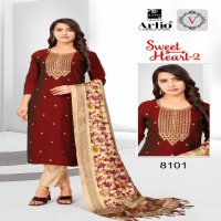 Artio Sweet Heart Vol-2 Wholesale Readymade 3 Piece Salwar Suits Combo