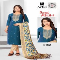 Artio Sweet Heart Vol-2 Wholesale Readymade 3 Piece Salwar Suits Combo