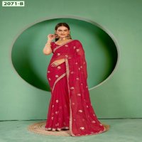 Jayshree D.no 2071A To 2071C Wholesale Shimmer Blooming Ethnic Sarees