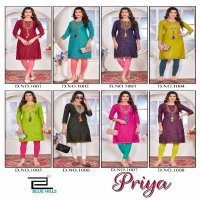 Blue Hills Priya Wholesale 14 Kg Reyon Foil Print Kurtis