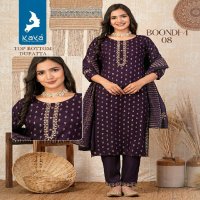 KAYA BOONDI VOL 4 READYMADE FANCY STRAIGHT KURTI PANT DUAPTTA