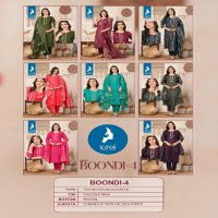 KAYA BOONDI VOL 4 READYMADE FANCY STRAIGHT KURTI PANT DUAPTTA