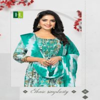 Hirwa Kanak Wholesale 3-side Border Work Naira 3-Piece Salwar Suits