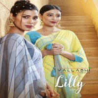 VALLABHI PRINT LILLY VOL 4 36741-36748 SERIES CLASSIC LOOK GEORGETTE STYLISH SAREE EXPORTS